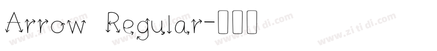 Arrow Regular字体转换